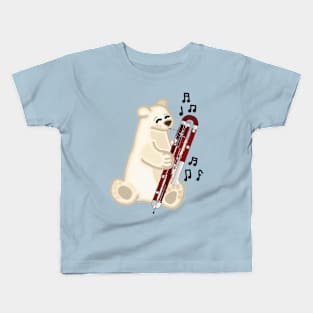 Contrabassoon Polar Bear Kids T-Shirt